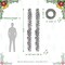 36"D Oversized Pre-Lit Snow Flocked Christmas Wreath and Matched 2pk 9ft Garland Set with Timer